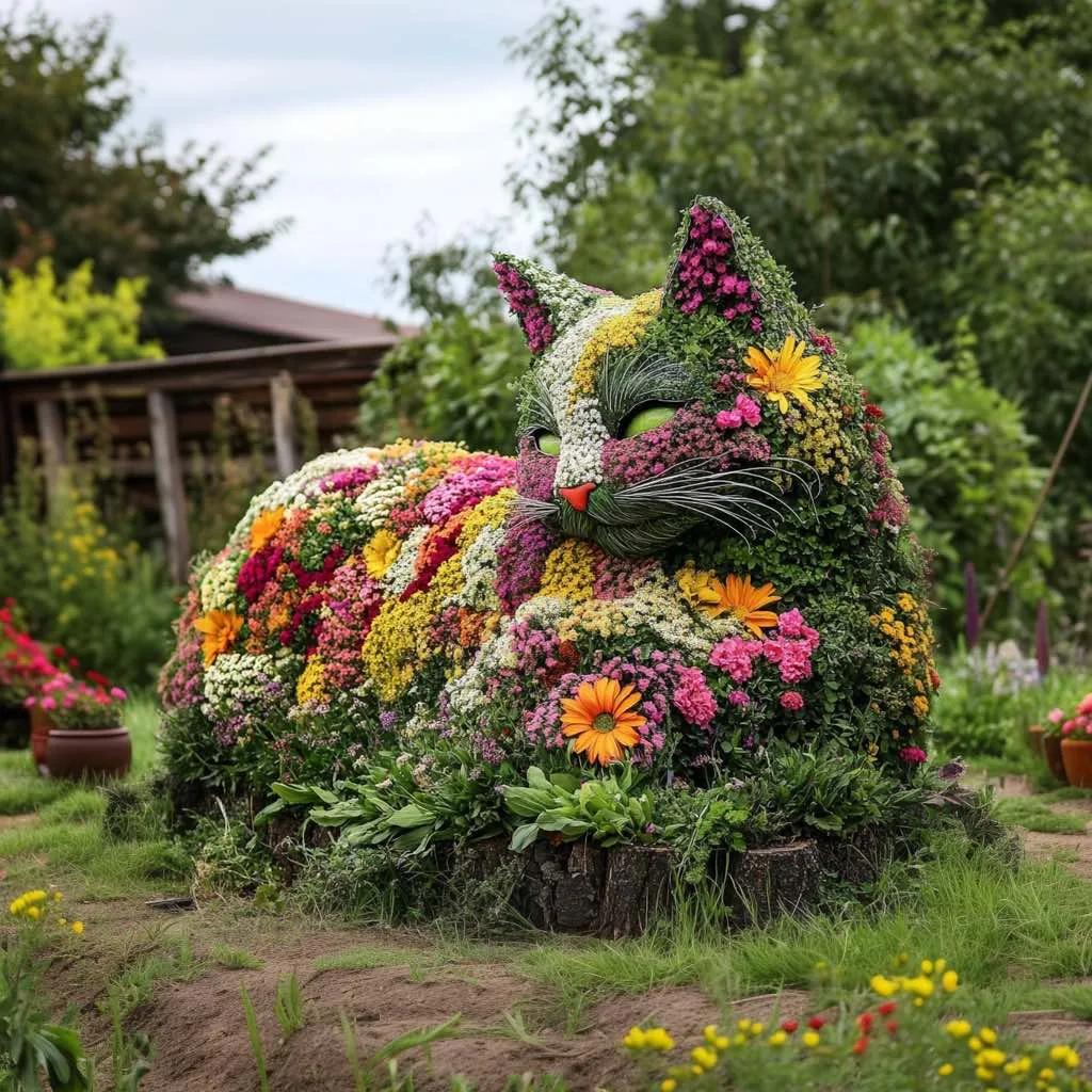 Best Locations to Display Floral Cat Topiaries