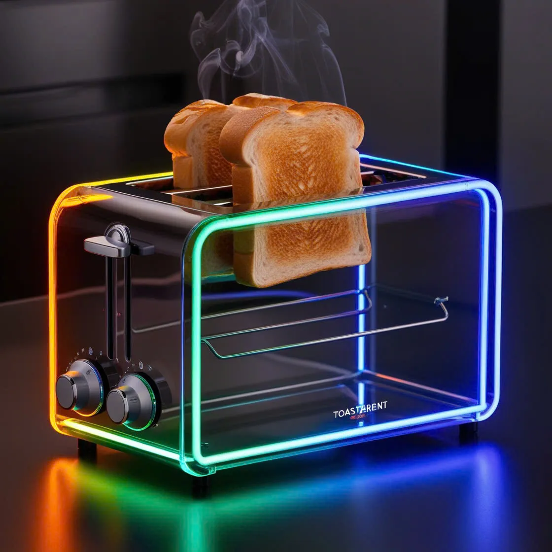 Why a Glass Neon Toaster is the Future of Kitchen Design