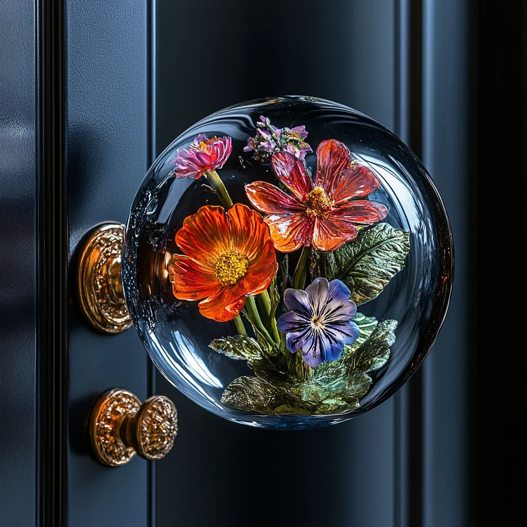 Materials and Techniques Used in Crafting Epoxy Flower Doorknobs