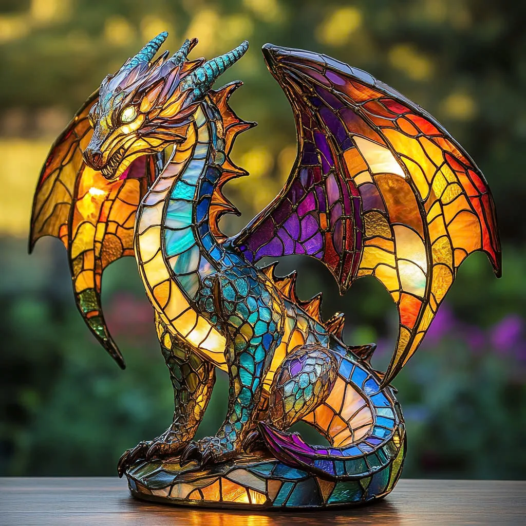 The Art and Craftsmanship Behind Glowing Stained Glass Dragon Lamps