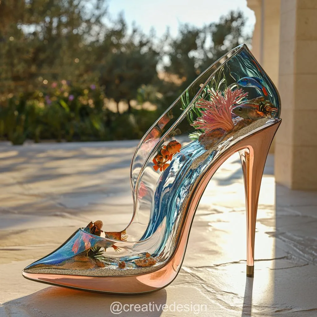 Aquarium Heels: Fashion in Motion Beneath Your Feet
