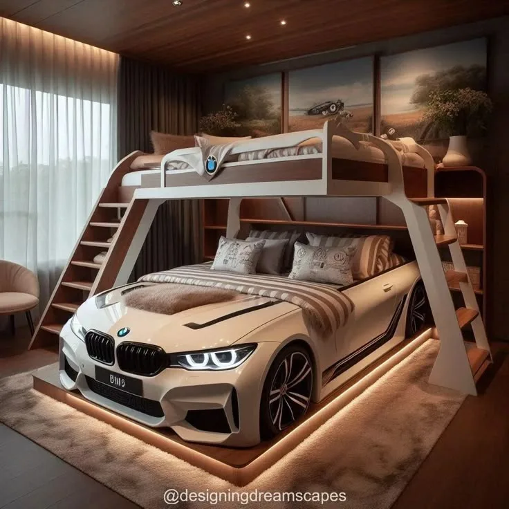 BMW E46 Bedroom: Automotive Passion Meets Personal Space