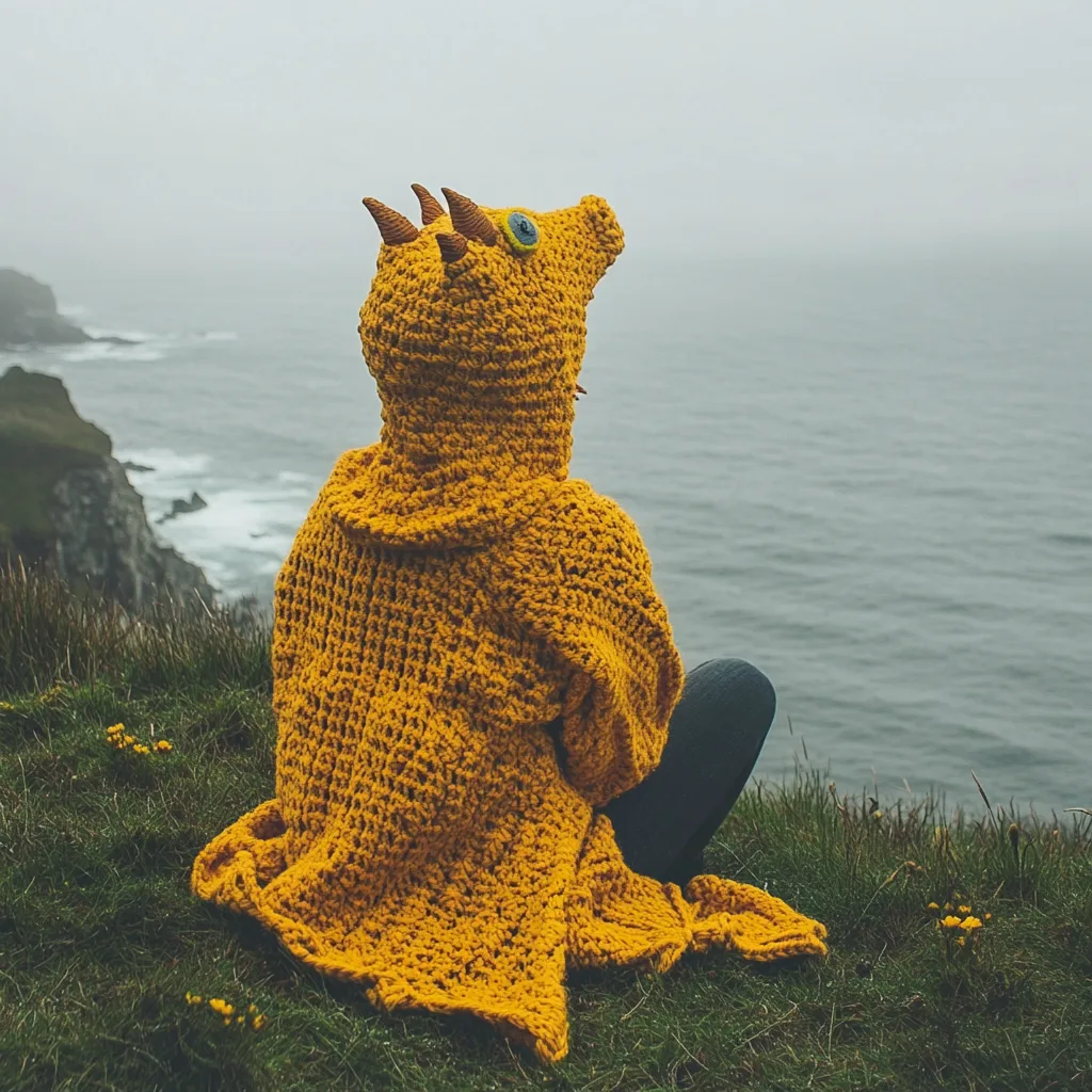 Dragon Crochet Hooded Blankets: Cozy Fantasy Woven Into Reality