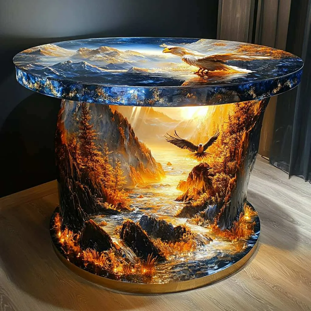 Eagle Light Up Side Tables: Soaring Design Meets Functional Art