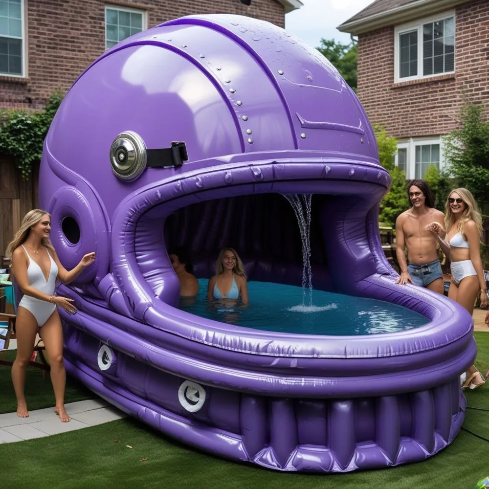 What is a Giant Inflatable Helmet Pool?