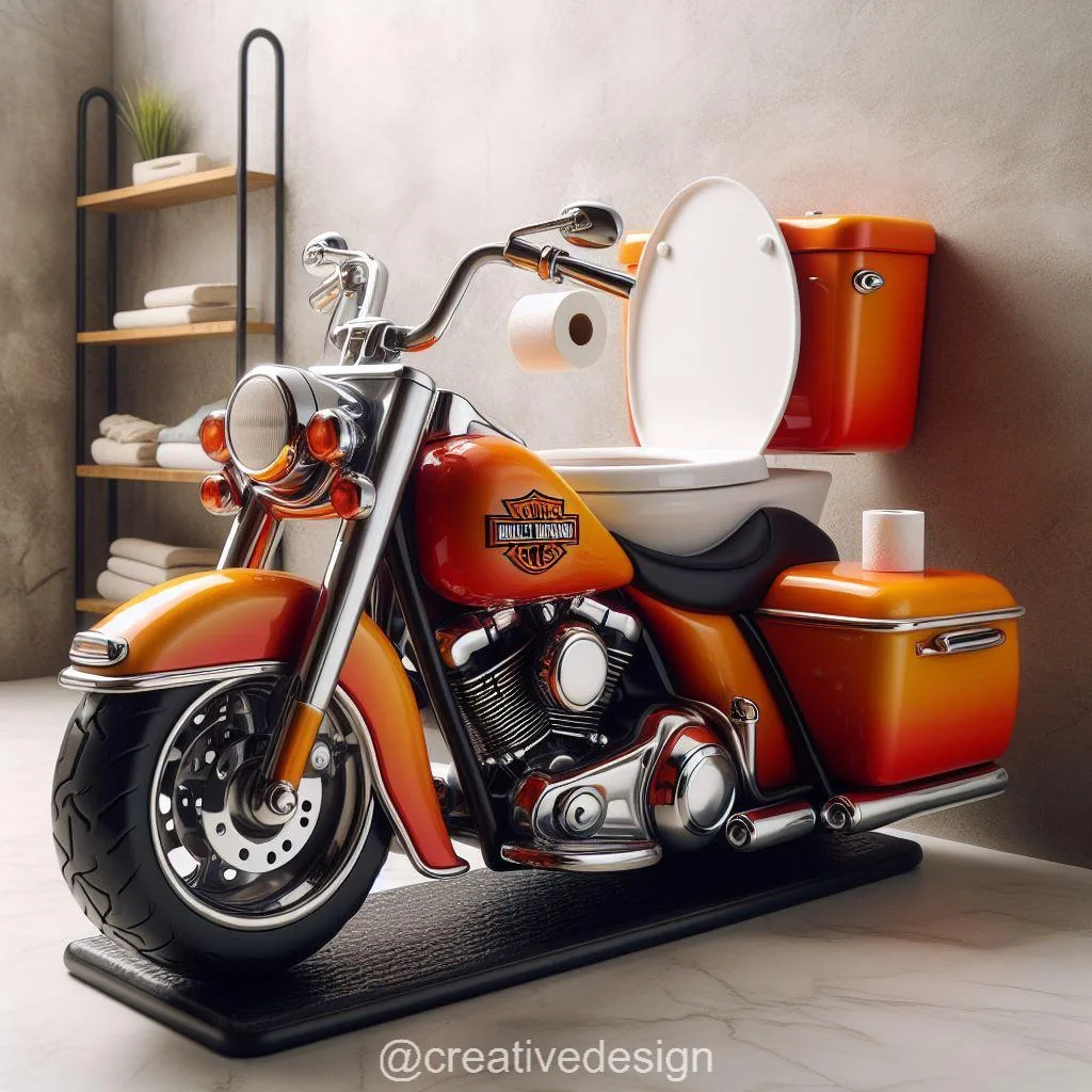 When Motorcycles Meet Modern Bathrooms