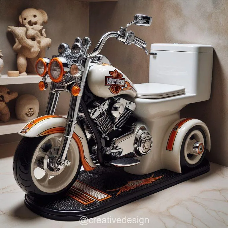 Harley Toilets: Revving Up Bathroom Design with Motorbike Attitude