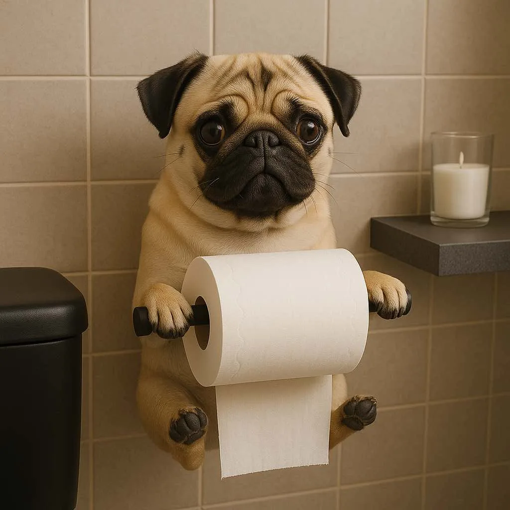 Adding Charm to the Everyday with Puppy Toilet Roll Holders