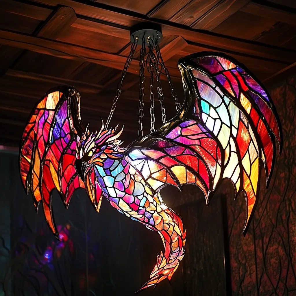 Illuminating Fantasy – The Rise of Rainbow Stained Glass Dragon Chandeliers