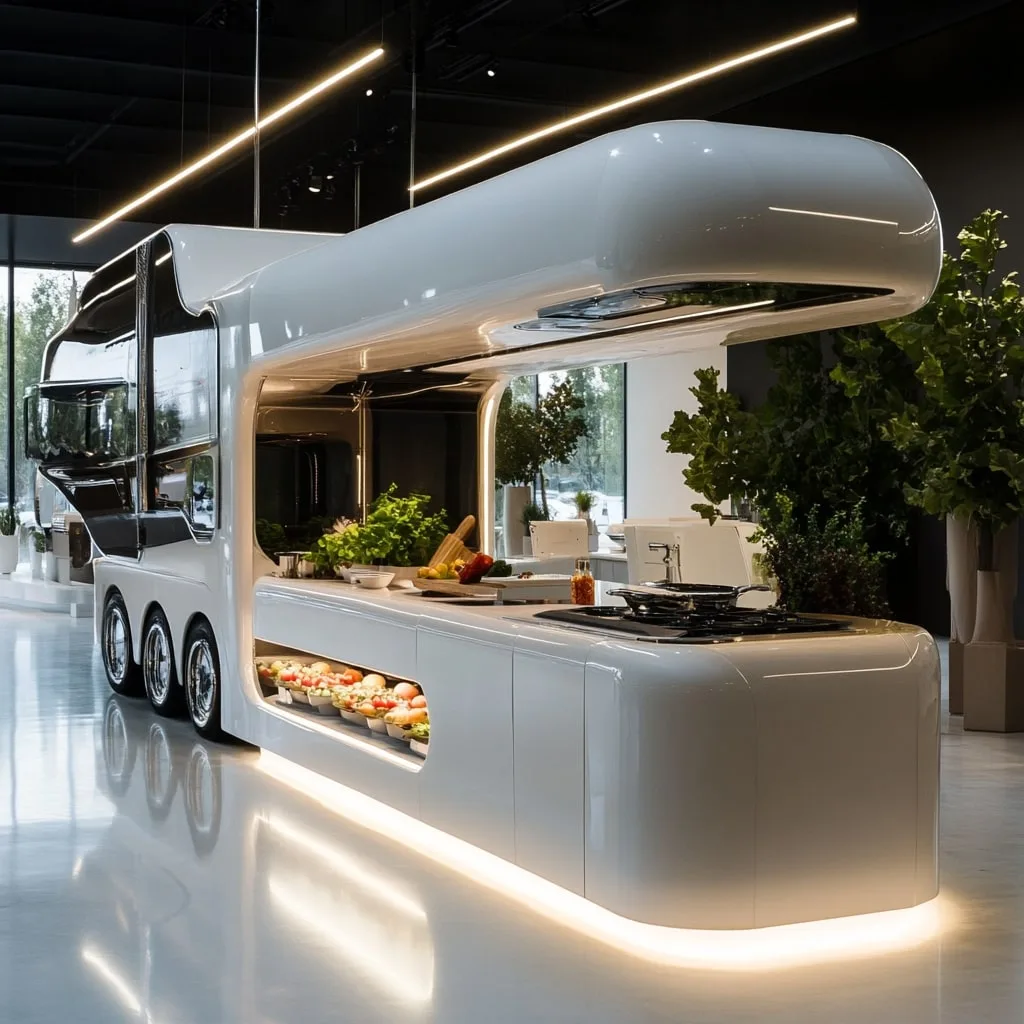 Semi-Truck Kitchen Island: Where Industrial Power Meets Home Culinary Style