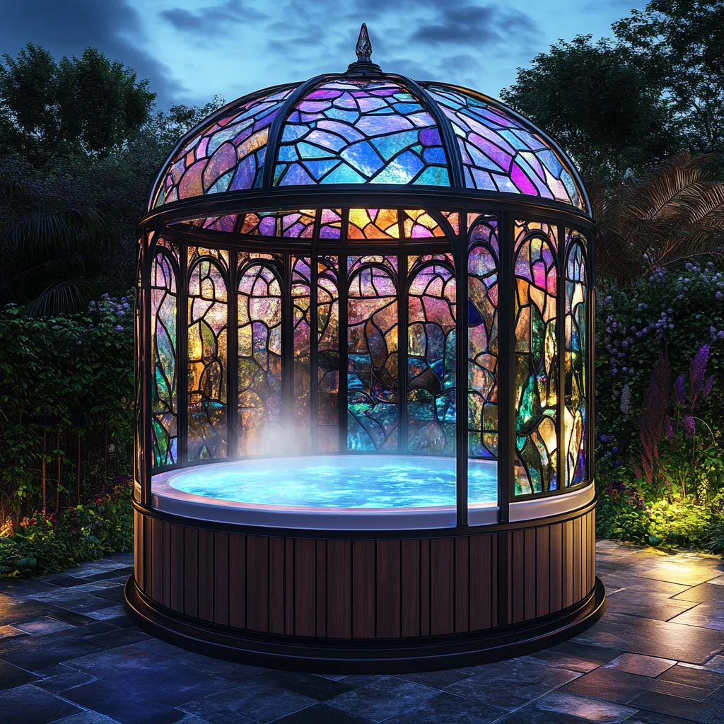 Stained Glass Spa Pods: Where Wellness Meets Whimsy