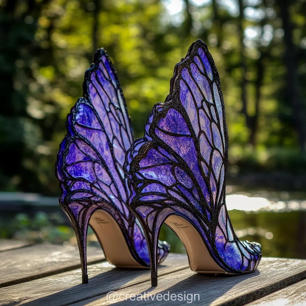 Butterfly Heels: A Graceful Statement of Fashion and Fantasy