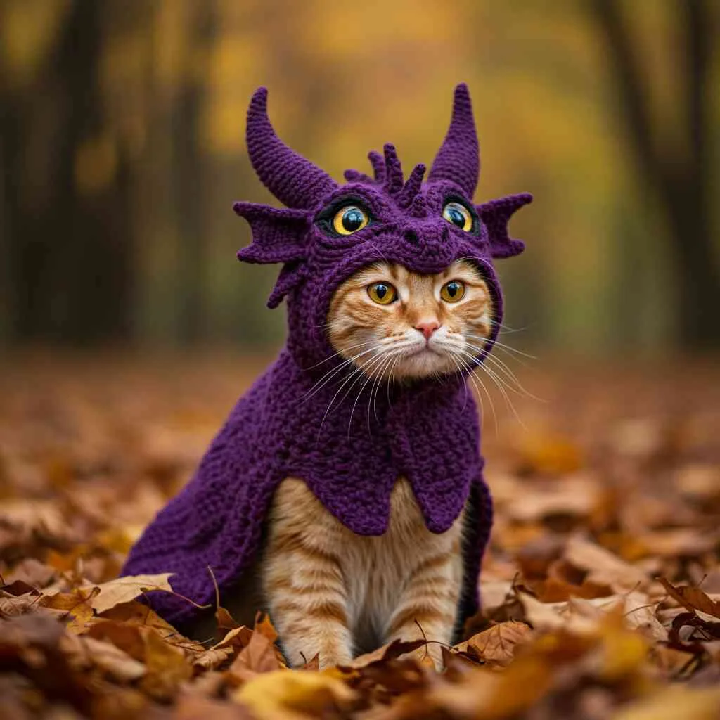 Examples of Adorable Dragon Hoodies for Cats