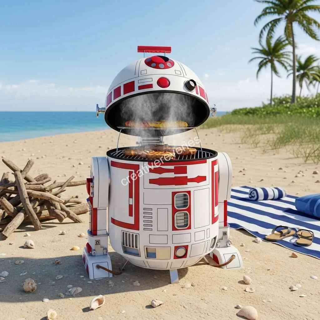 Ignite Your Galactic Feast with the Star Wars Themed BBQ Grill
