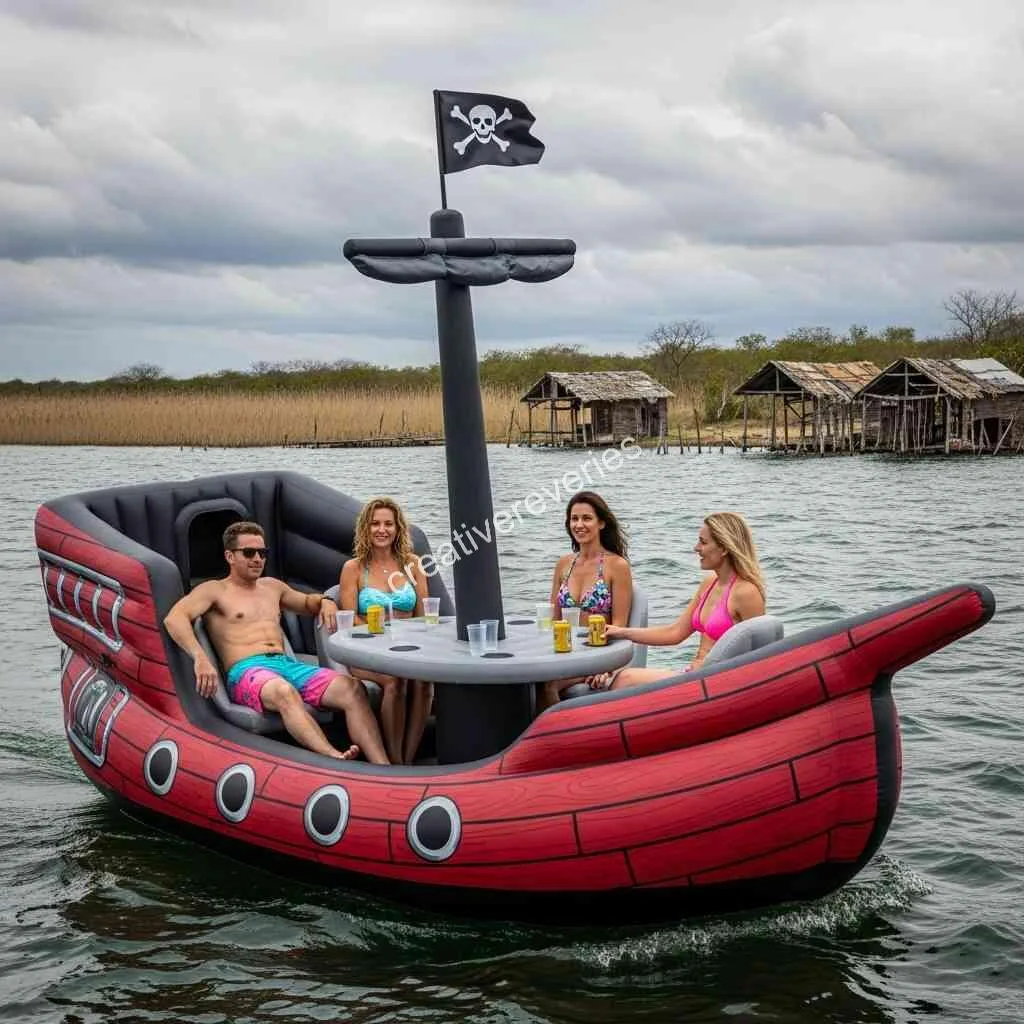 Dive into Fun - Exploring the Joy of Inflatable Pirate Ship Lake Floats