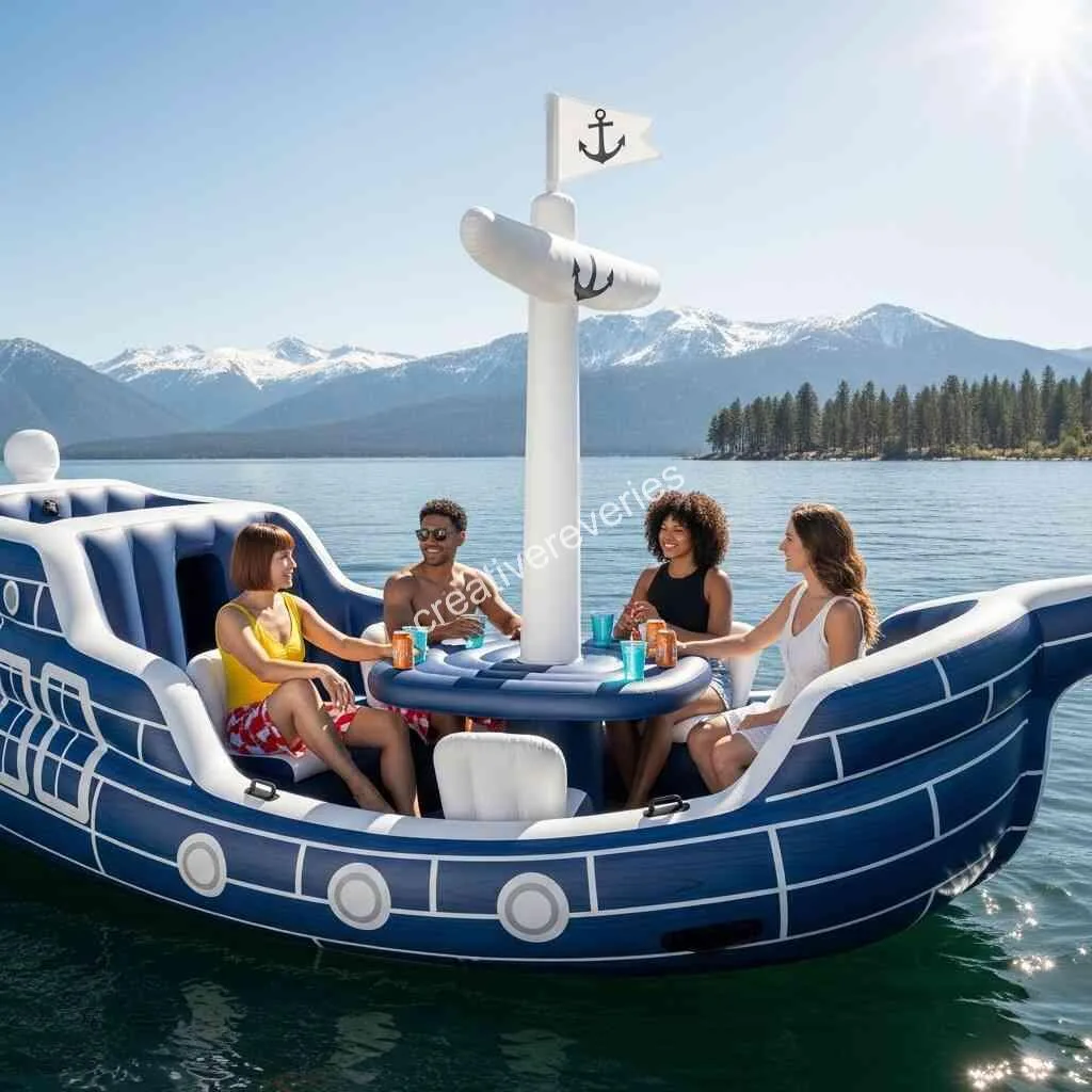 Dive into Fun - Exploring the Joy of Inflatable Pirate Ship Lake Floats