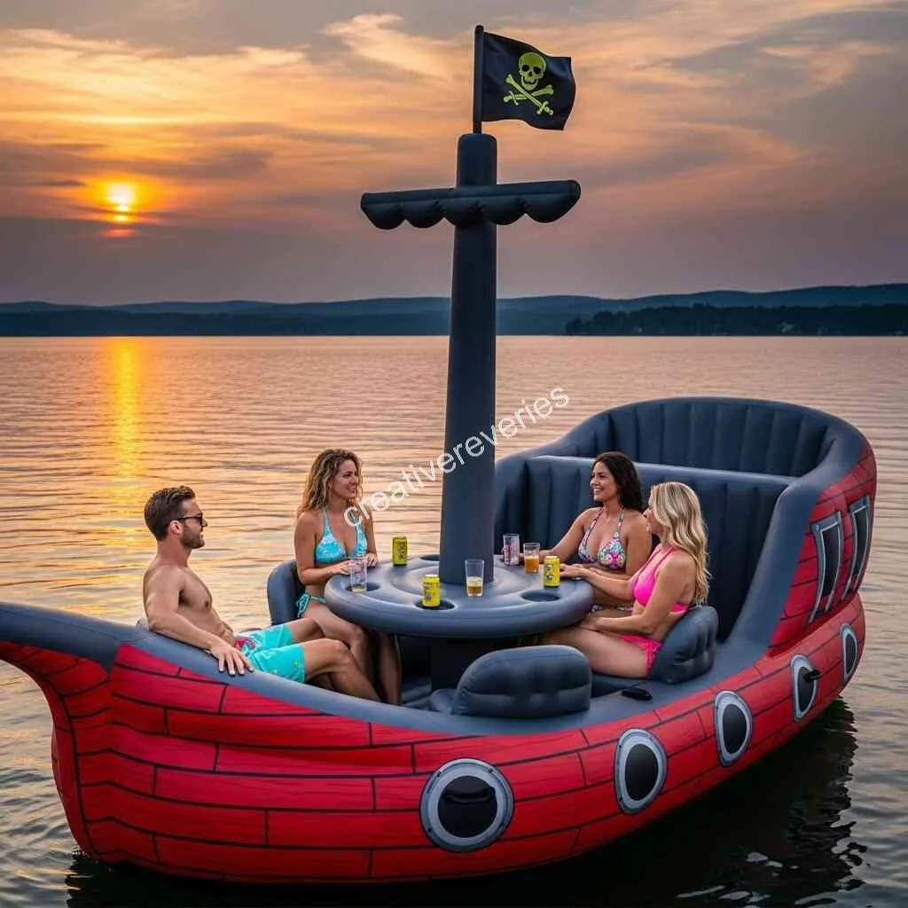 Comparisons of Popular Inflatable Pirate Ship Lake Floats