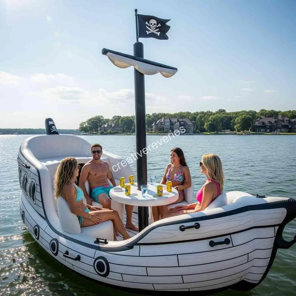Comparisons of Popular Inflatable Pirate Ship Lake Floats