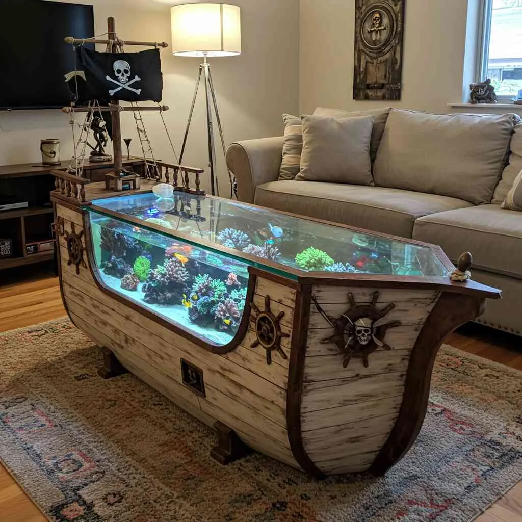 Practical Uses of Pirate Ship Aquarium Coffee Tables