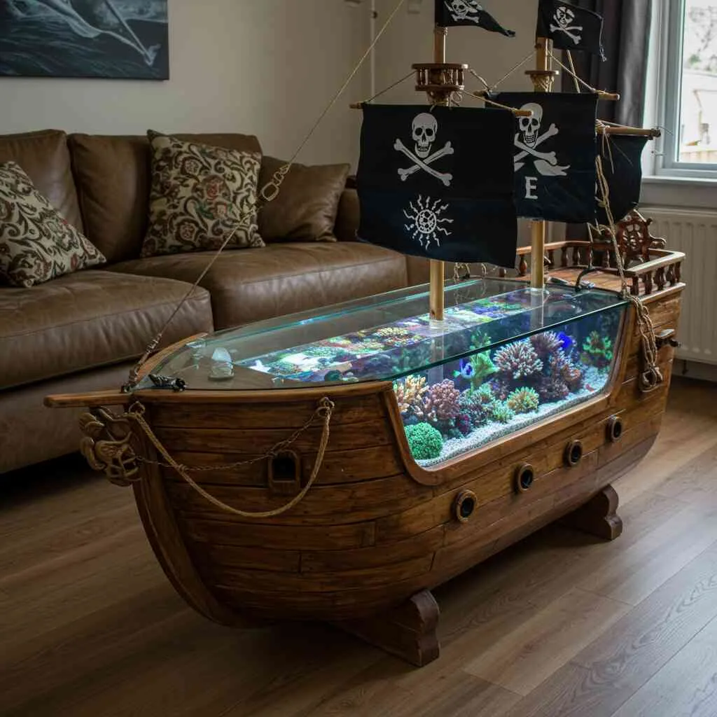 Practical Uses of Pirate Ship Aquarium Coffee Tables