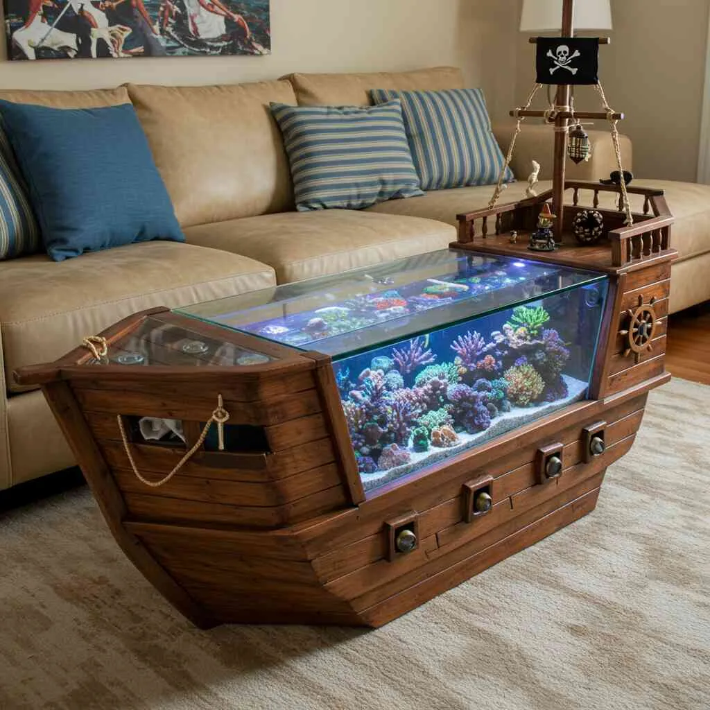 Choosing the Right Pirate Ship Aquarium Coffee Table for Your Home
