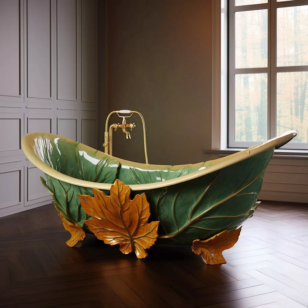 Comparisons: Stained Glass Leaf Bathtubs vs. Traditional Bathtubs