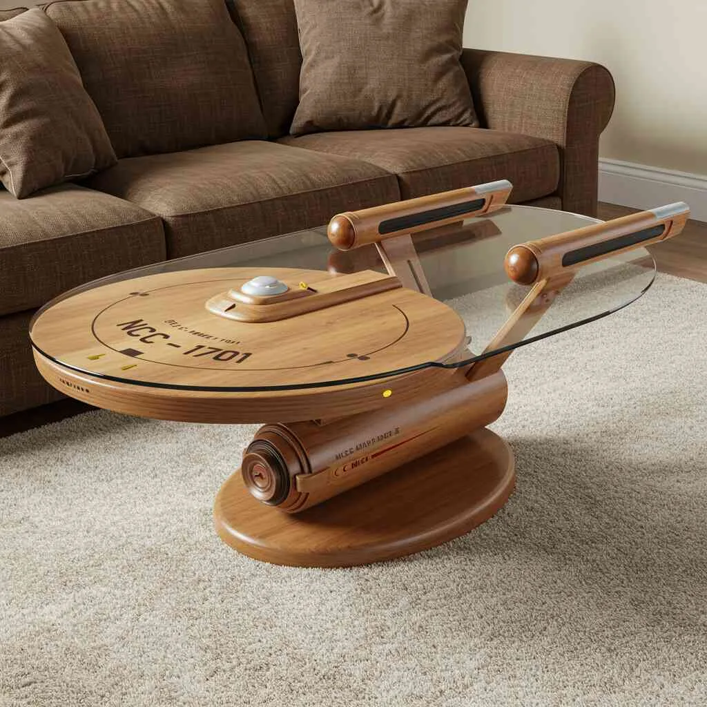 U.S.S. Enterprise Coffee Table: Boldly Brewing Where No Table Has Gone Before
