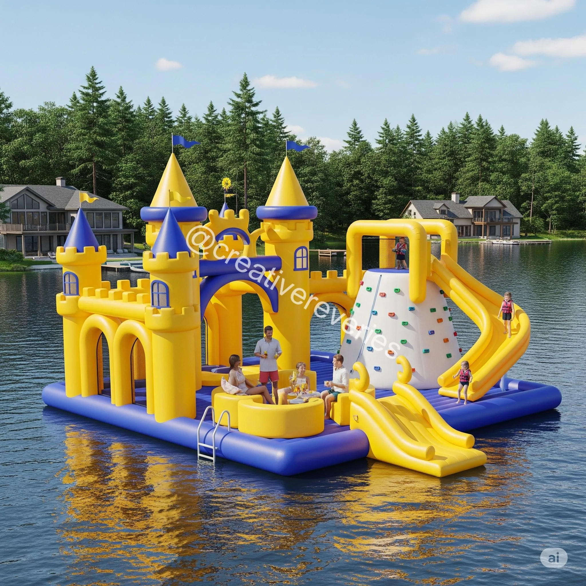 Castle Lake Party Floats: Rule the Water with Floating Royalty