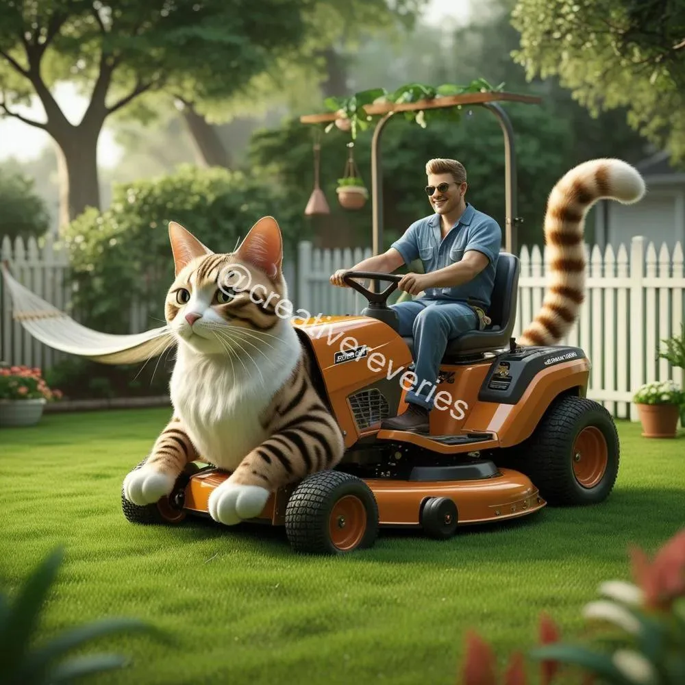 Meow Your Lawn, the Fun Way