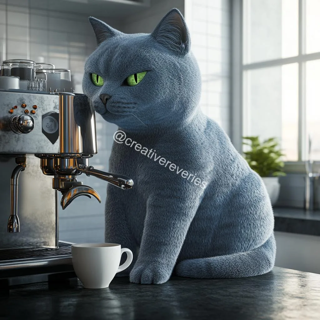 Coffee with a Meowgical Twist