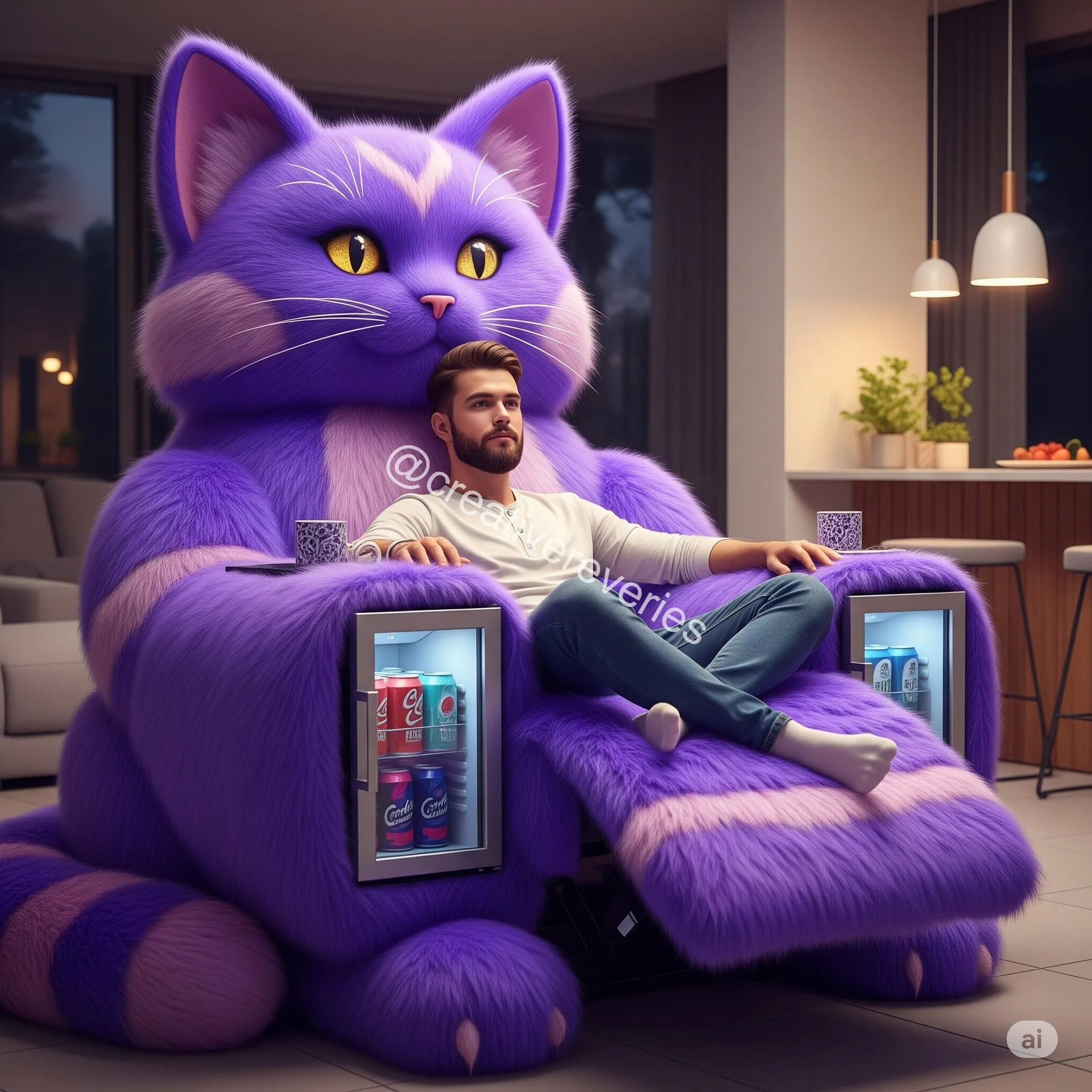 Lounging Like a Cat—Now in Recliner Form