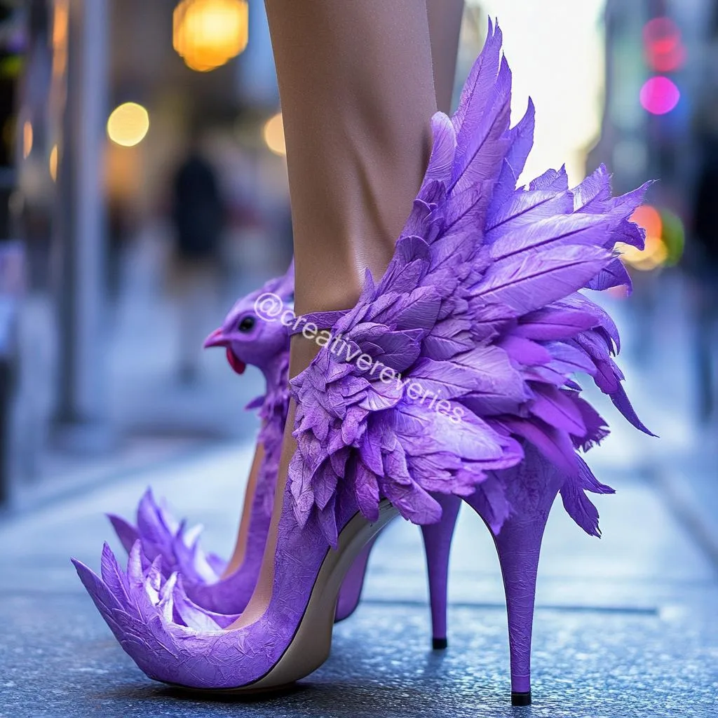 Chicken High Heels: A Bizarre Blend of Humor, Fashion, and Barnyard Boldness