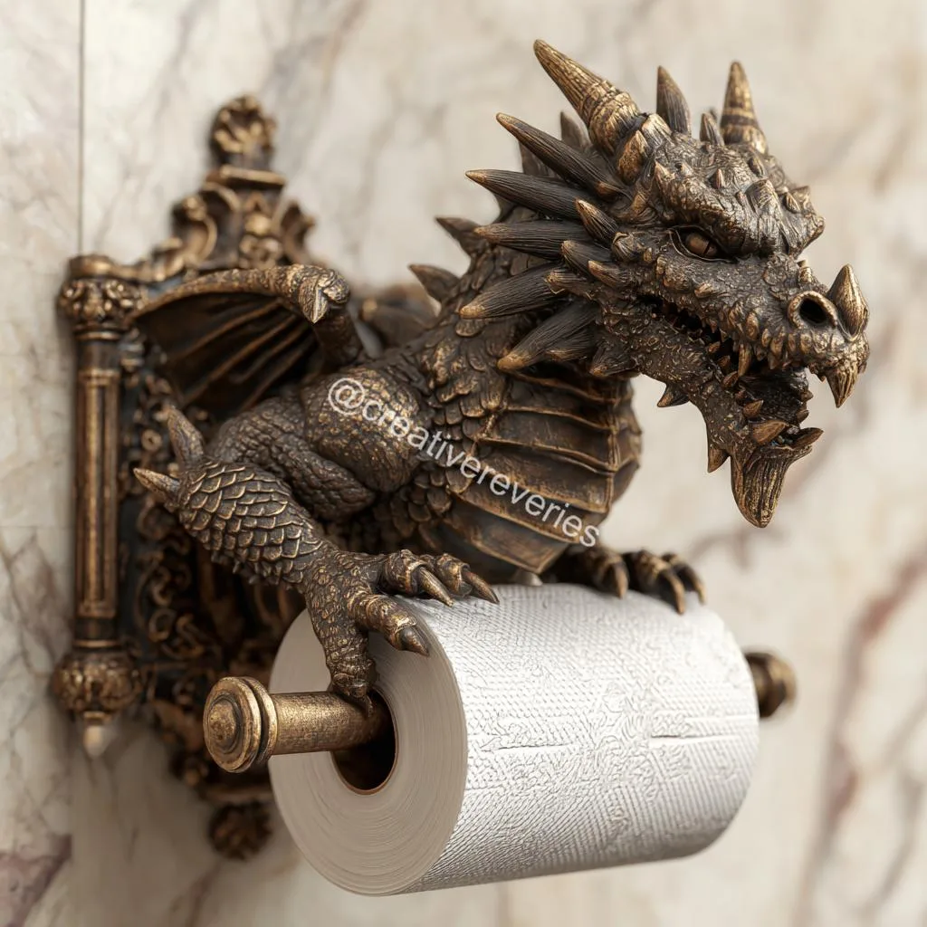 Dragon Toilet Paper Holders: Mythical Style for Your Throne Room