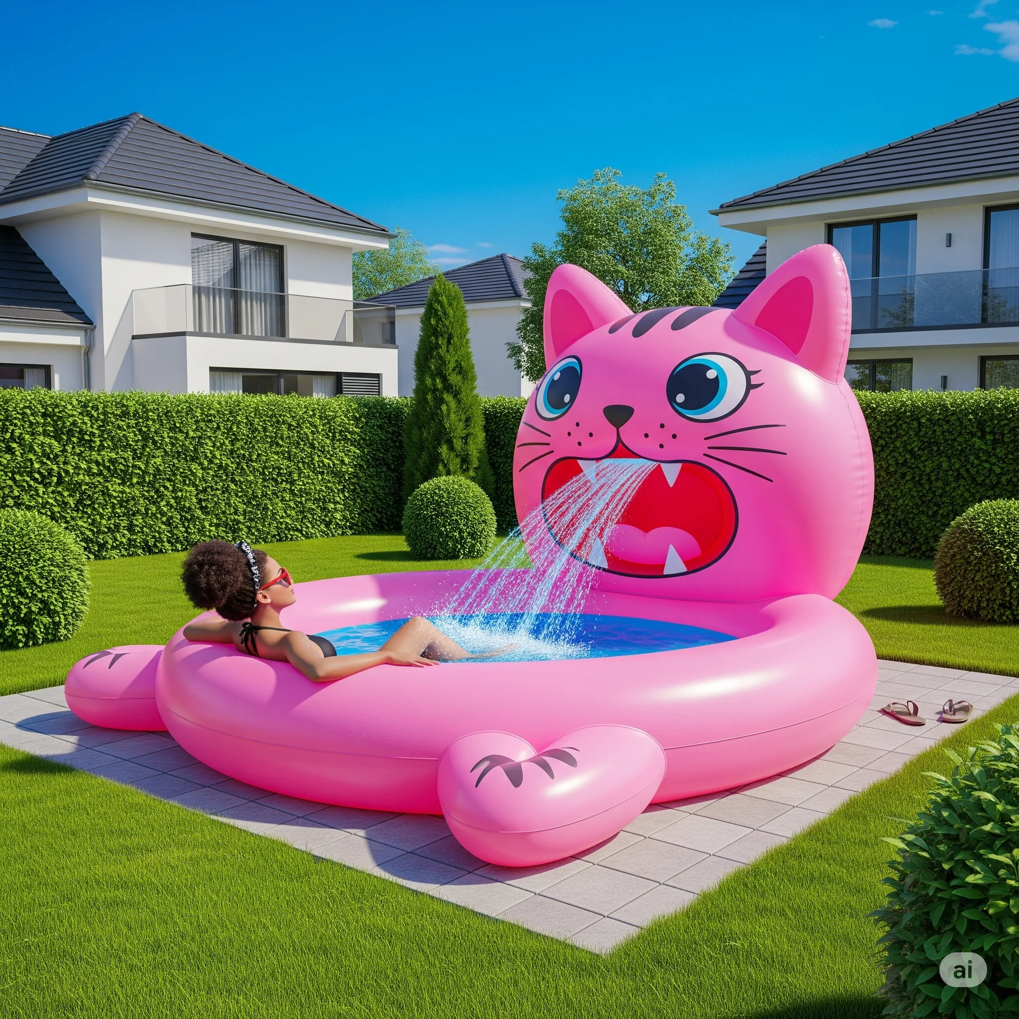 Giant Inflatable Cat Shaped Pools: Lounge, Splash, and Meow in StyleGiant Inflatable Cat Shaped Pools: Lounge, Splash, and Meow in Style