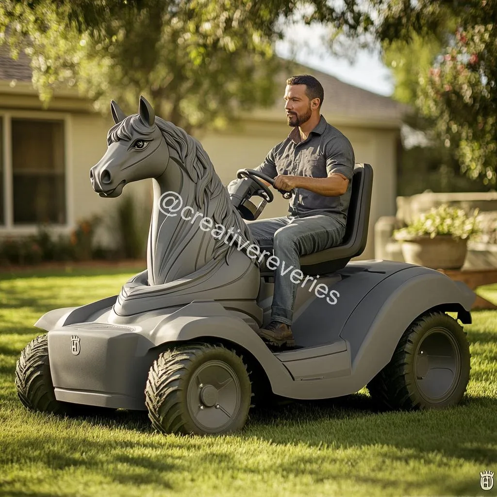 Reining in Style: The Rise of Horse-Themed Lawn Mowers
