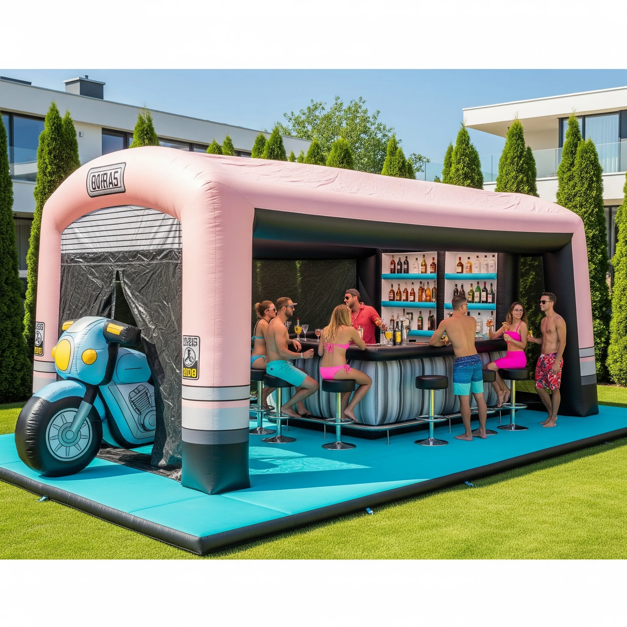 Design, Features, and Cultural Appeal of the Inflatable Harley Pool