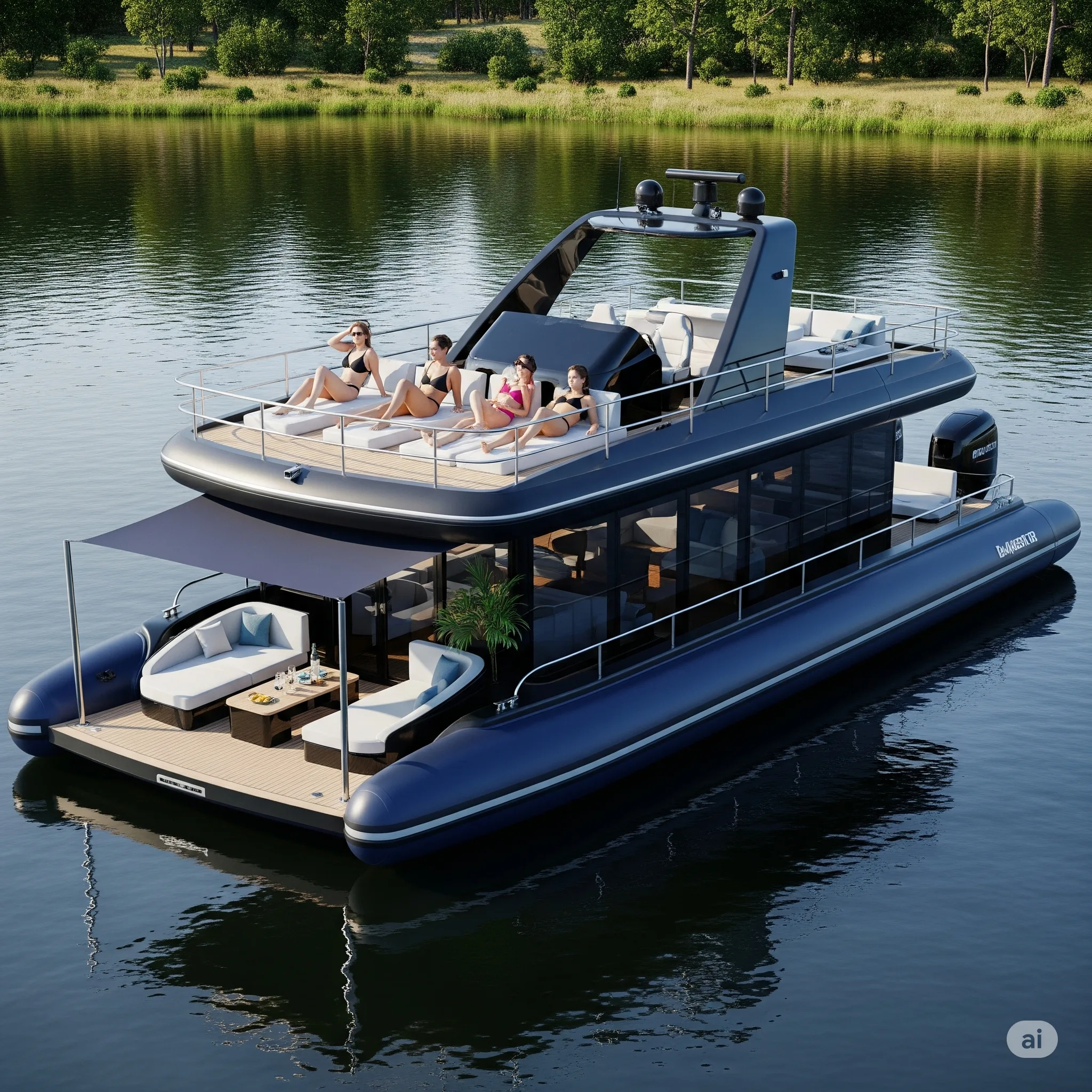 Who Uses Inflatable Yacht Lake Floats?