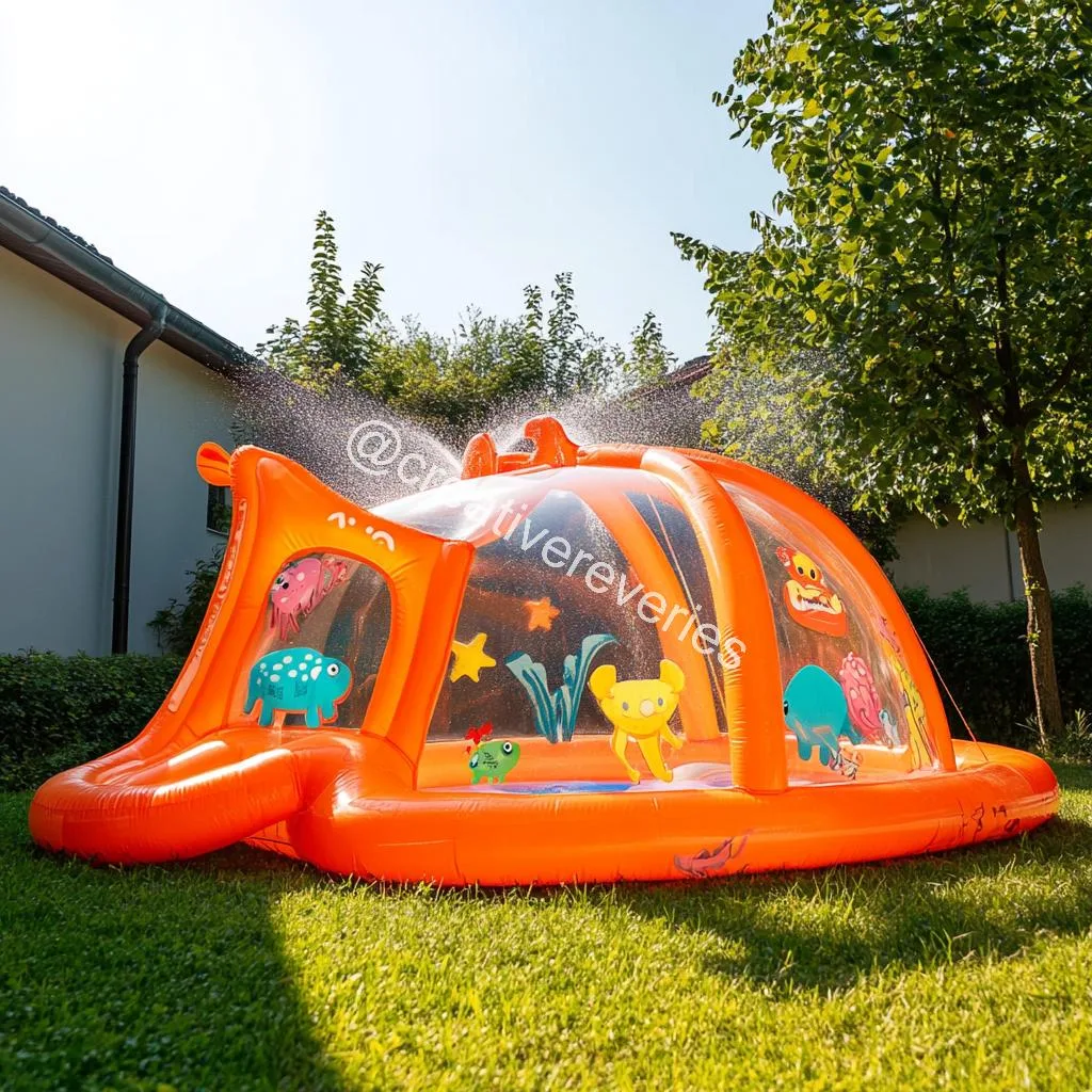 Ocean-Themed Inflatable Dome Paddling Pools: Dive into Underwater Imagination