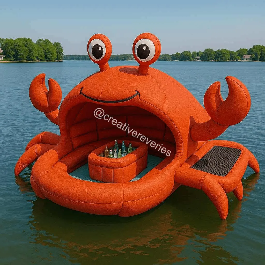 Oversized Animal-Shaped Inflatable Bars: Wild Style Meets Floating Fun