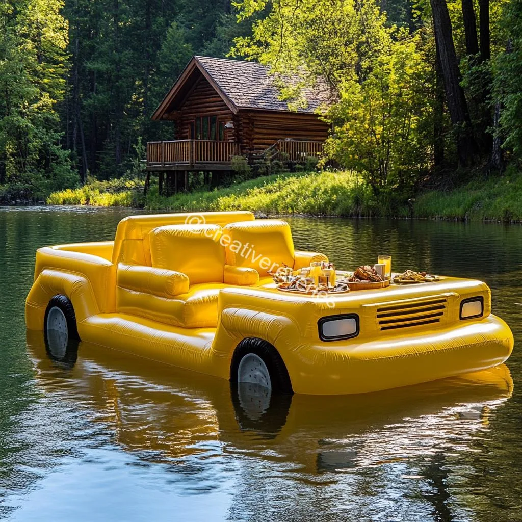 Pickup Truck Lake Floats: Park, Inflate, and Float Into Fun
