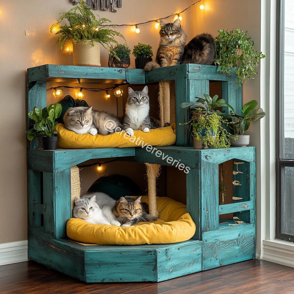 Corner Cat Towers: Space-Saving Luxury for Feline Friends