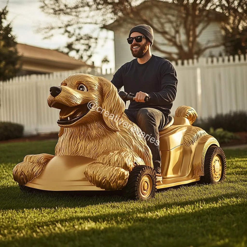 Benefits of a Dog Lawn Mower