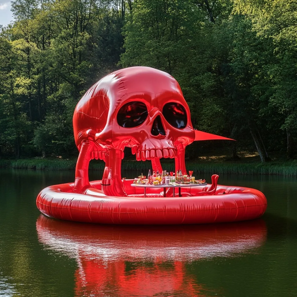 Comparisons: Giant Inflatable Skull Lake Floats vs. Traditional Floats