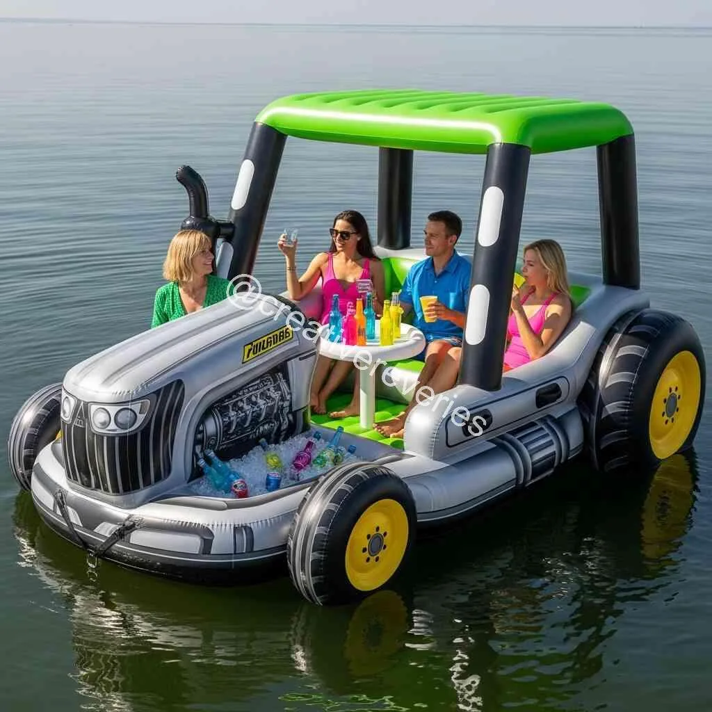 Giant Inflatable Tractor Lake Floats: Farm Fun Meets Floating Leisure