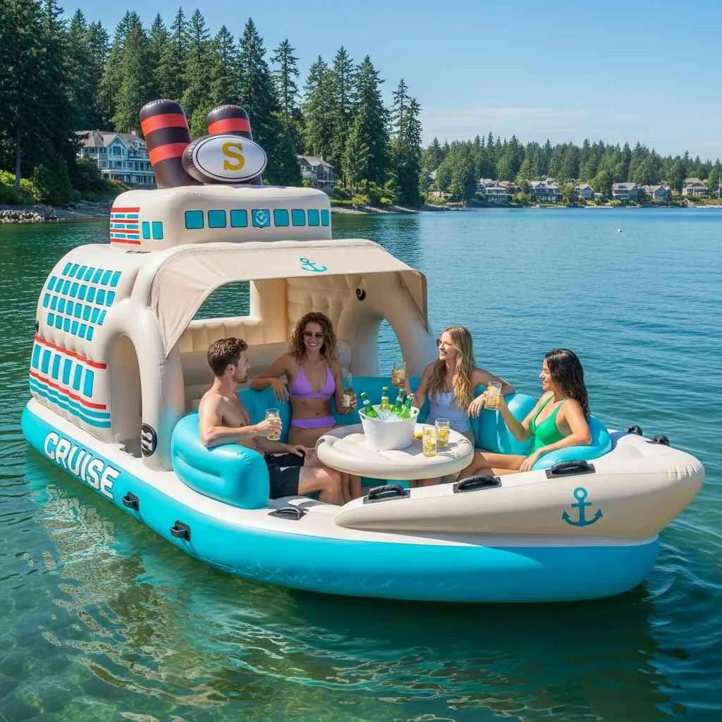 How to Use Inflatable Cruise Ship Lake Floats
