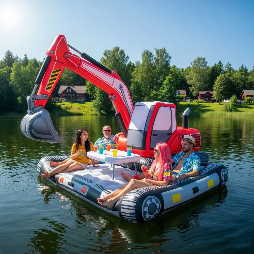 Exploring the Versatility and Fun of Inflatable Excavator Lake Floats