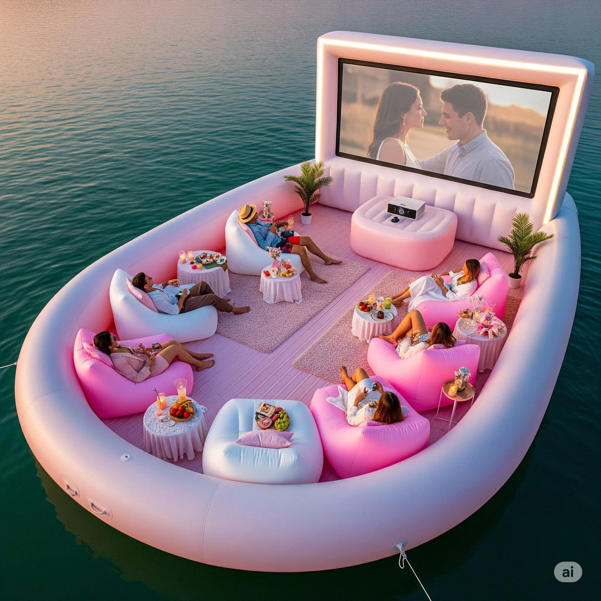 Experience Cinematic Bliss Under the Stars with Inflatable Floating Cinema