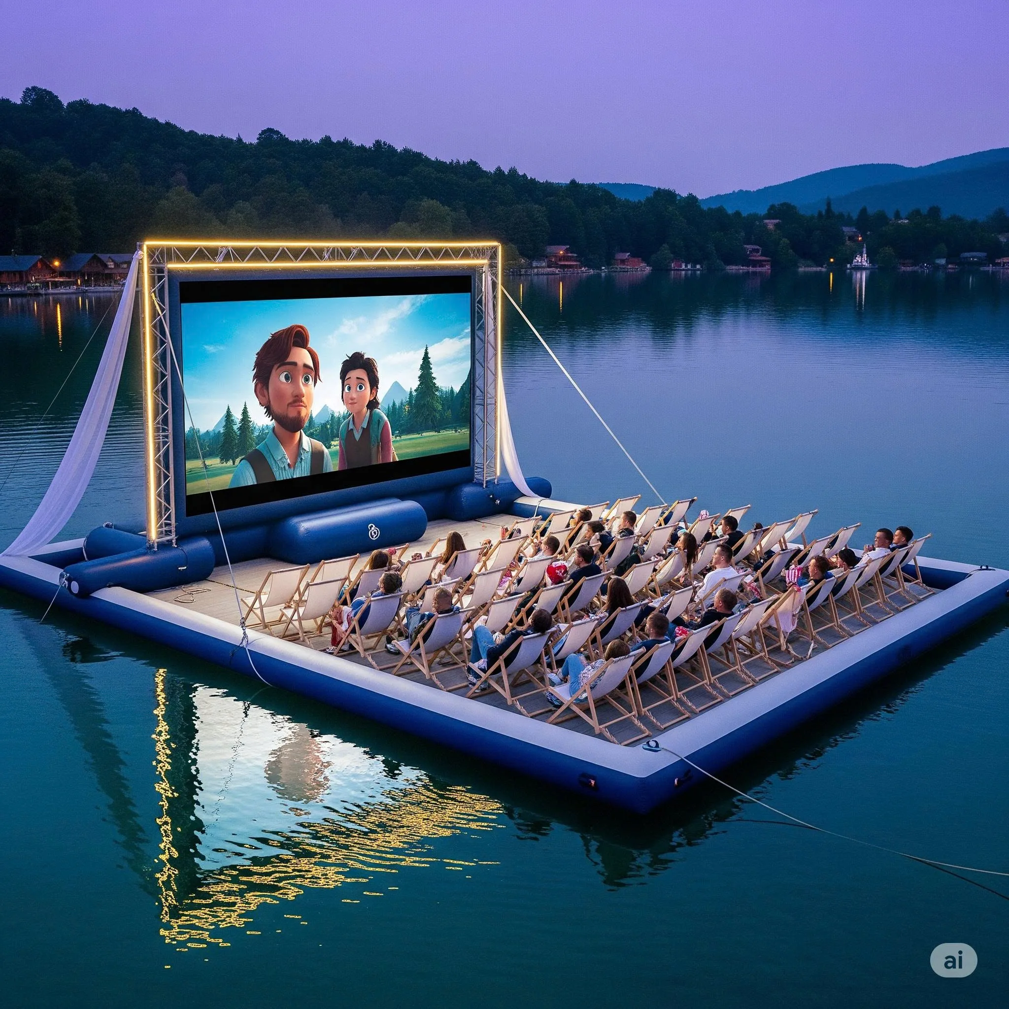 Setting Up Your Floating Cinema