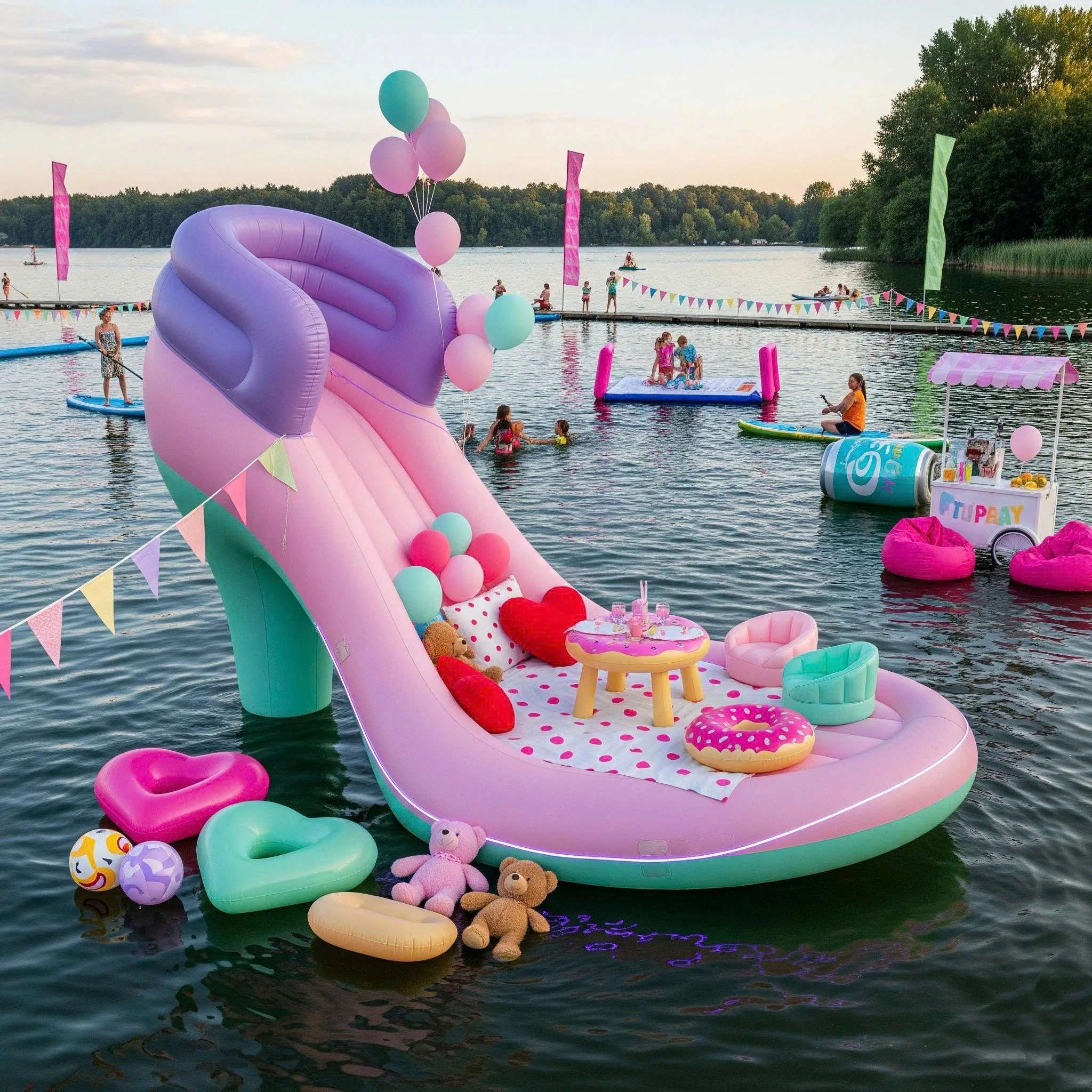 The Allure of the Inflatable High Heel Float