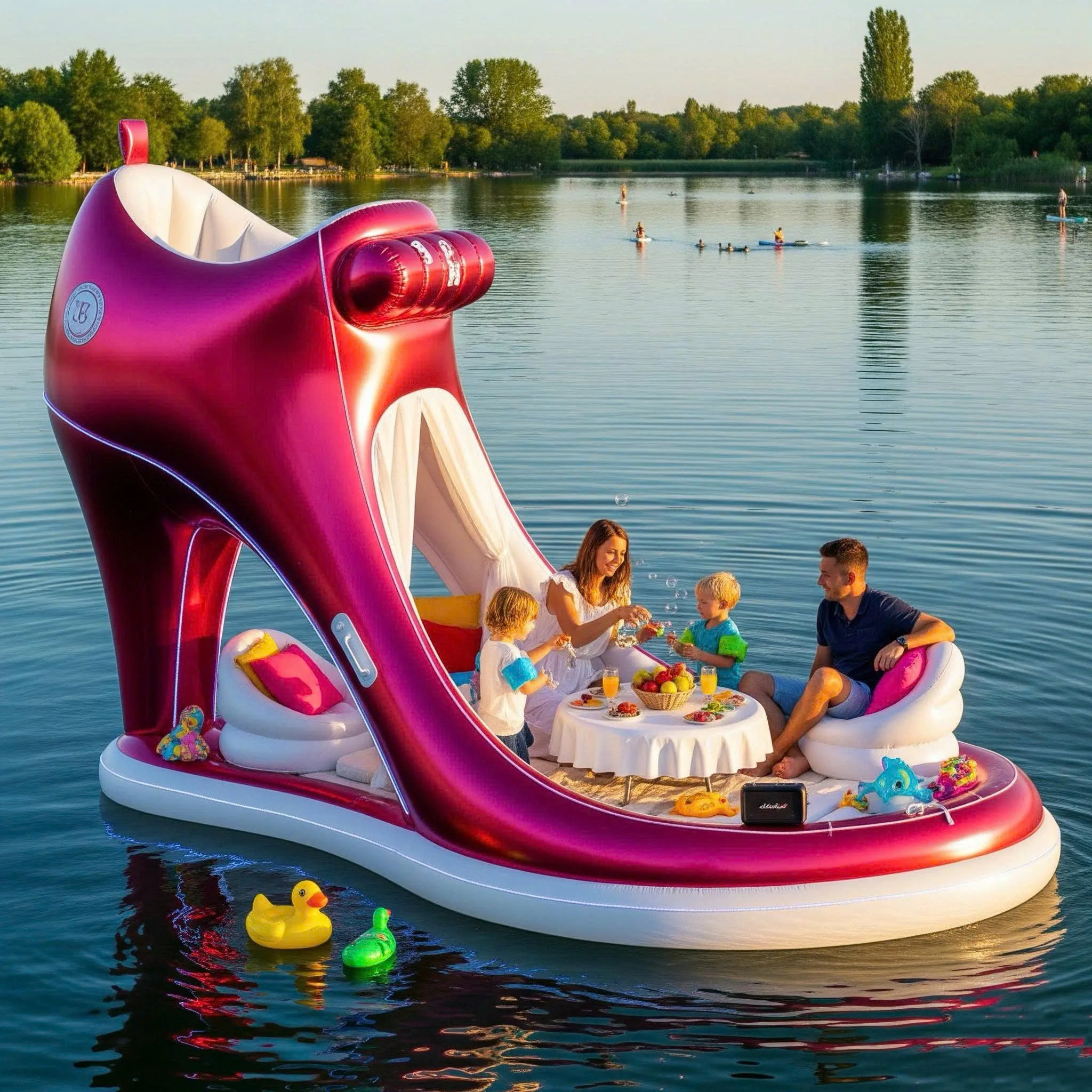 How to Use an Inflatable High Heel Float
